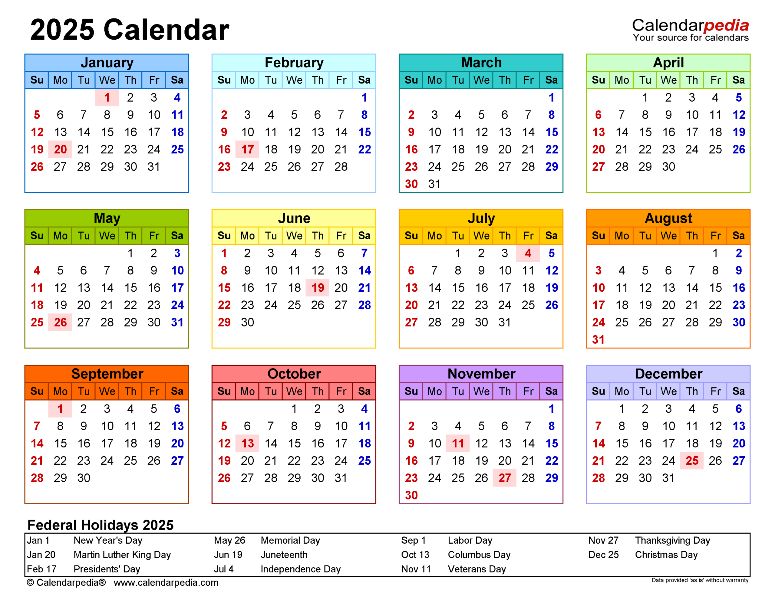 2025 Calendar - Free Printable Pdf Templates - Calendarpedia intended for Calendar 2025 Templates Printable