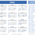 2025 Calendar Templates And Images Throughout 2025 Printable Calendar With Holidays