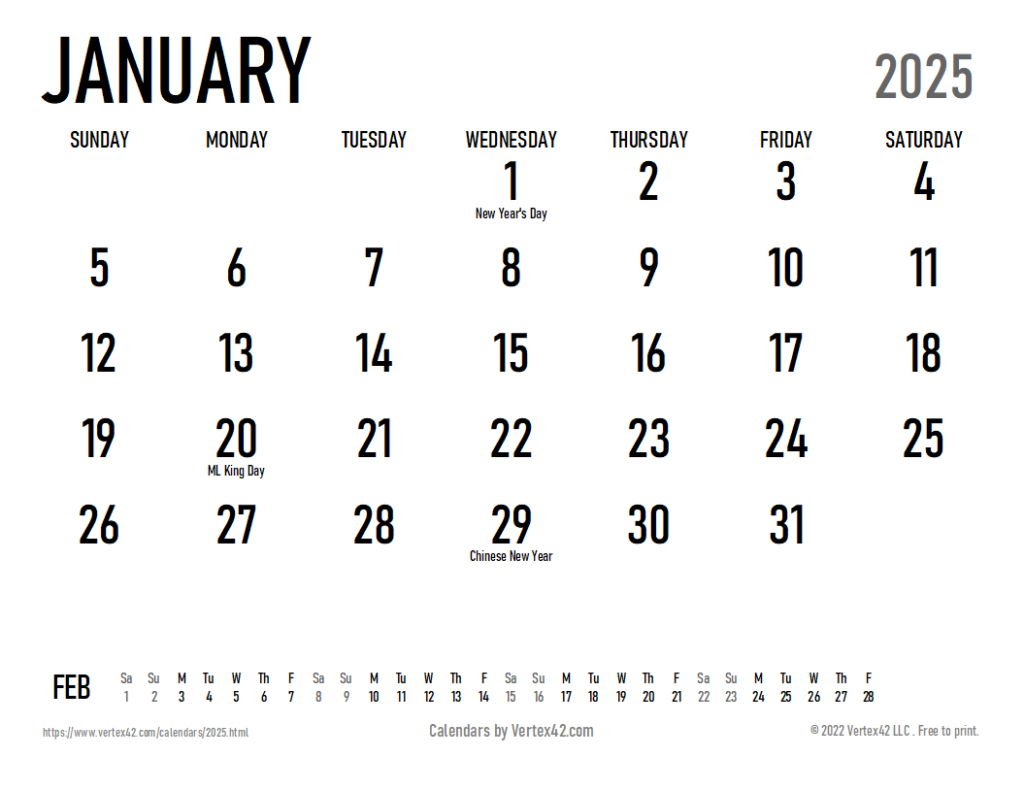 2025 Calendar Templates And Images Throughout Printable Blank Calendar 2025 Template