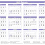 2025 Calendar With Holidays (Us Federal Holidays) Throughout 2025 Printable Calendar With Holidays