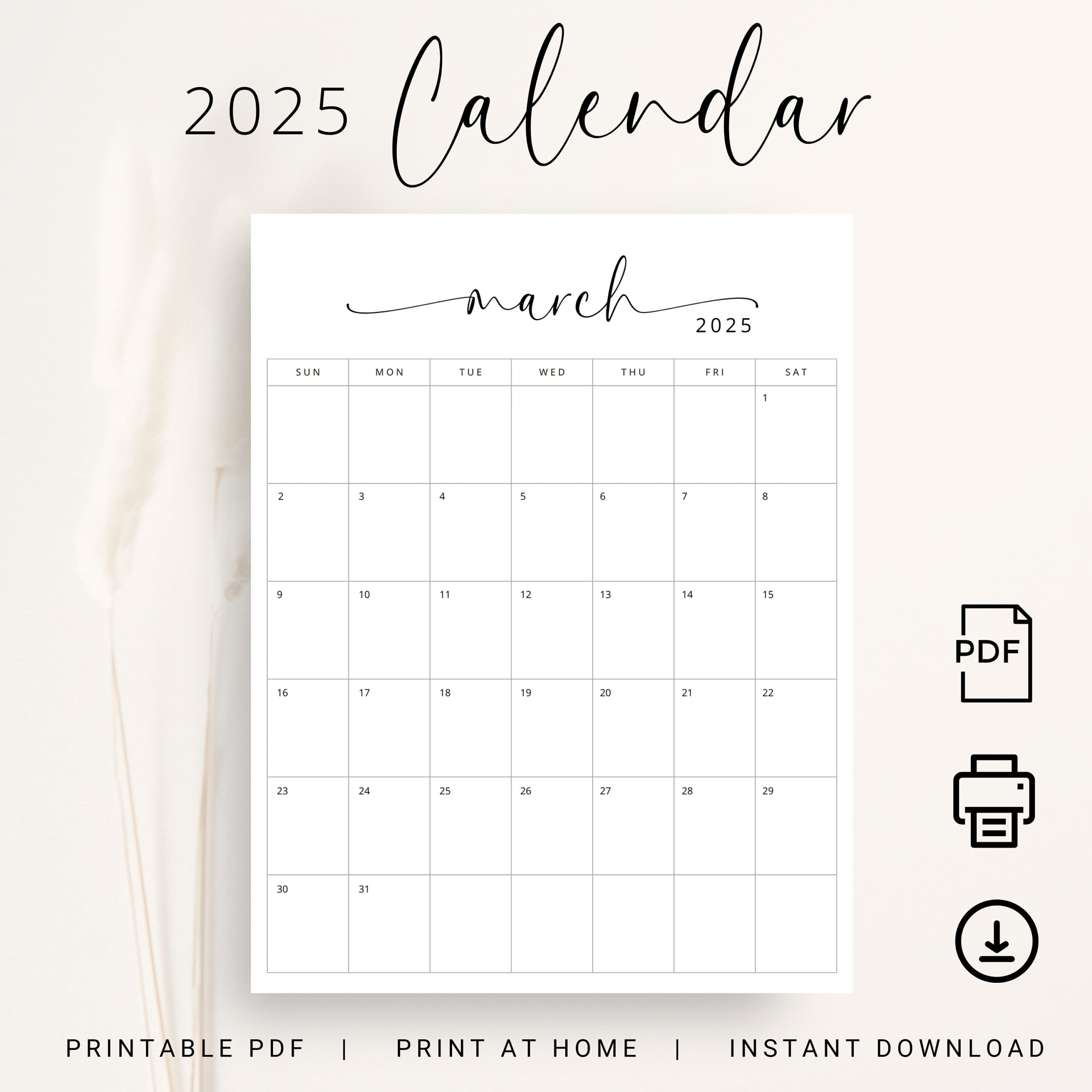 2025 Kalender 2025 Monatsplaner Vertikal Sonntag &amp;amp; Montag Start intended for Printable 2025 Monthly Calendar