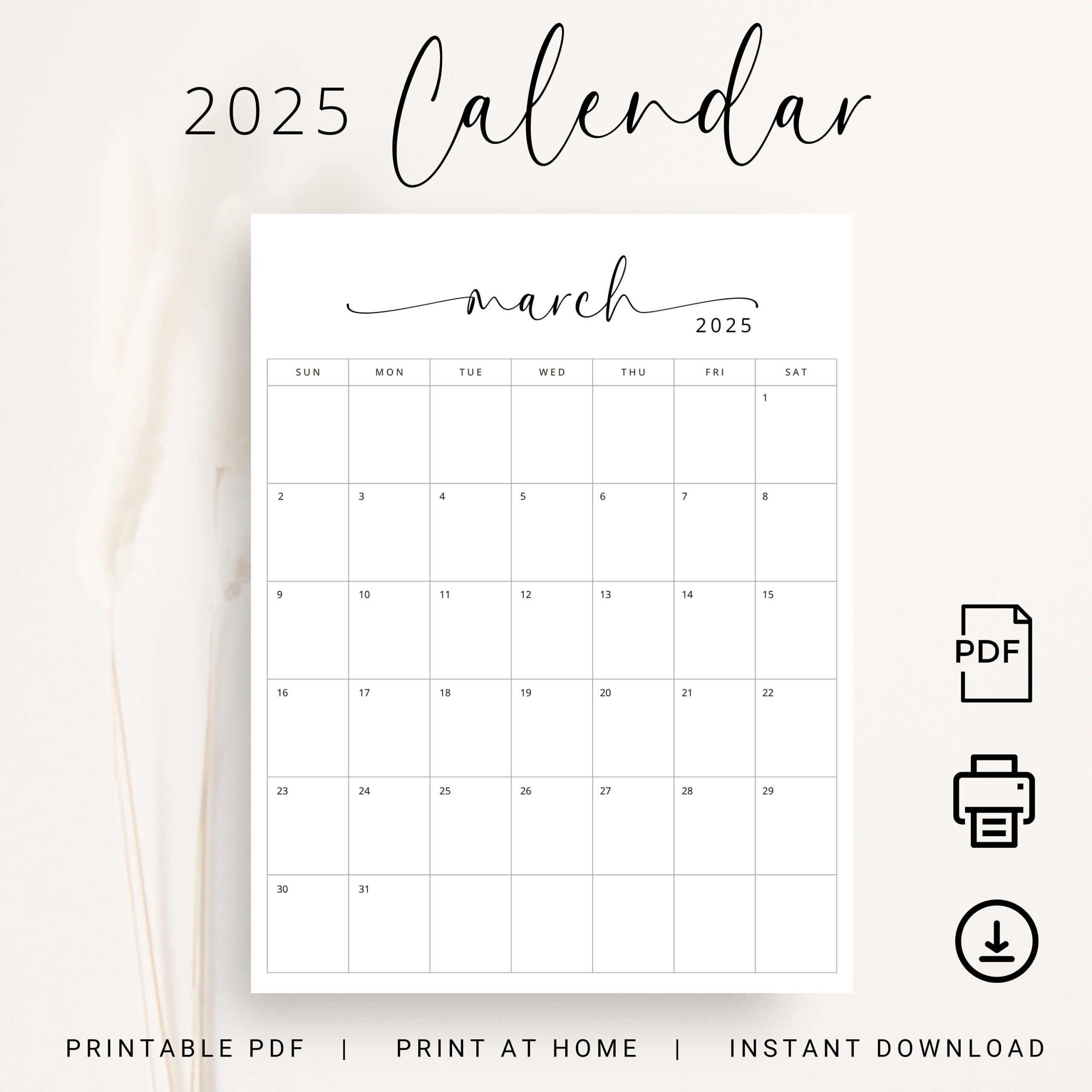 2025 Kalender 2025 Monatsplaner Vertikal Sonntag &amp;amp; Montag Start regarding 2025 Monthly Calendar Printable