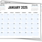 2025 Printable Calendars (56 Free Pdf Printables) For Free Monthly Calendar 2025 Printable