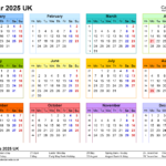 Calendar 2025 (Uk)   Free Printable Pdf Templates Inside Printable 2025 Calendar