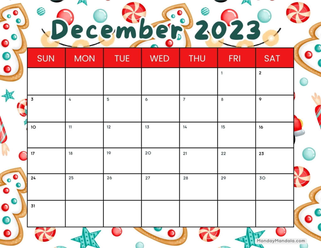 December 2025 Calendar (52 Free Pdf Printables) Inside Printable Calendar December 2025