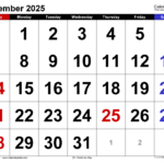 December 2025 Calendar | Templates For Word, Excel And Pdf In December Printable Calendar 2025