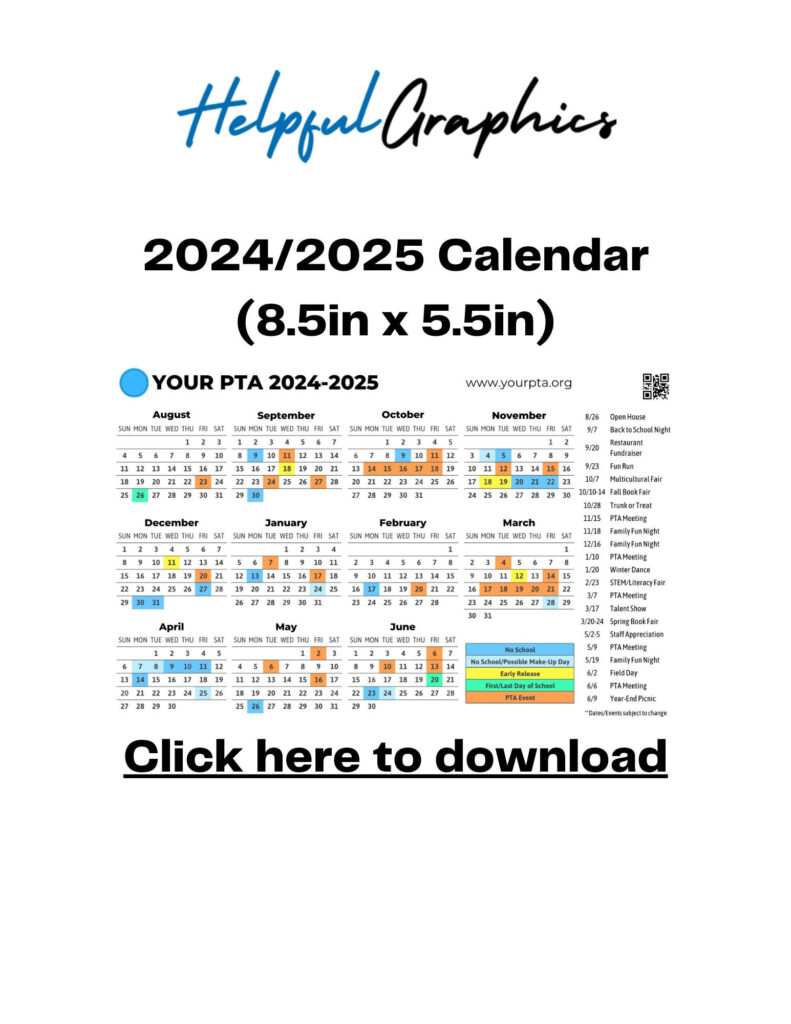 Editable 2024 2025 Calendar, Back To School, Teacher Calendar, Pta With Regard To Kisd Calendar 24 25 Printable