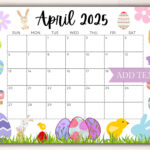 Editierbarer Kalender April 2025, Druckbarer Kalender 2025 Pertaining To April Calendar 2025 Printable