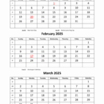 Free Download Printable Calendar 2025, 3 Months Per Page, 4 Pages Inside 3 Month Vertical Calendar Printable July 2025