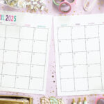 Free Printable 2 Page Blank Monthly Calendar 2025 Inside 18 Month Calendar 2025 On 2 Pages Printable Free