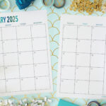 Free Printable 2 Page Blank Monthly Calendar 2025 Regarding 18 Month Calendar 2025 On 2 Pages Printable Free