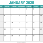 January 2025 Calendar (Free Printable) – Diy Projects, Patterns In Free Printable Calendar 2025 Monthly