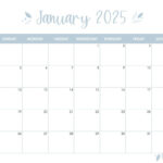 January 2025 Calendars   107 Free Printables | Printabulls In January Calendar 2025 Printable