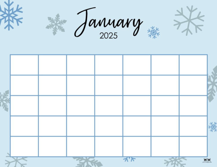 Printable Calendar January 2025