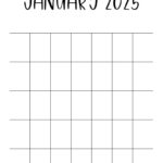 January 2025 Calendars   107 Free Printables | Printabulls With Blank Printable Calendar 2025