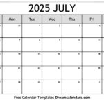 July 2025 Calendar   Free Printable With Holidays And Observances Inside July 2025 Printable Calendar