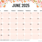 June 2025 Calendar (52 Free Pdf Printables) In June 2025 Calendar Printable