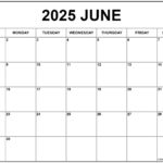 June 2025 Calendar | Free Printable Calendars For June Calendar 2025 Printable