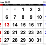 October 2025 Calendar | Templates For Word, Excel And Pdf Intended For Free Printable October 2025 Calendar