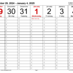 Weekly Calendars 2025 For Pdf   12 Free Printable Templates For Calendar 2025 Weekly Printable