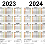 2023 2024 Two Year Calendar   Free Printable Pdf Templates With Regard To Printable Multi Dose Vial 28 Day Expiration Calendar 2025