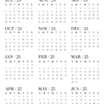 2024 2025 Calendar Free Printables   World Of Printables Inside Printable 2024 2025 Calendar Printable