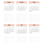 2024 2025 Calendar Printables | Free Pdf Inside January To June 2025 Calendar Printable