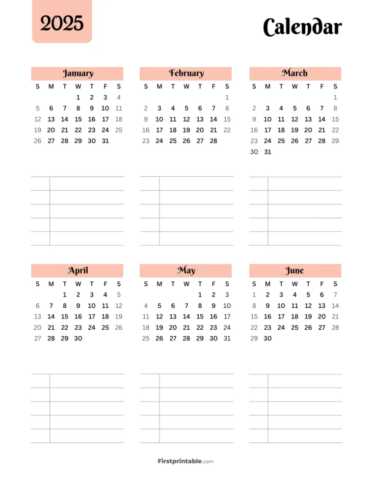 Printable Summer Calendar 2025