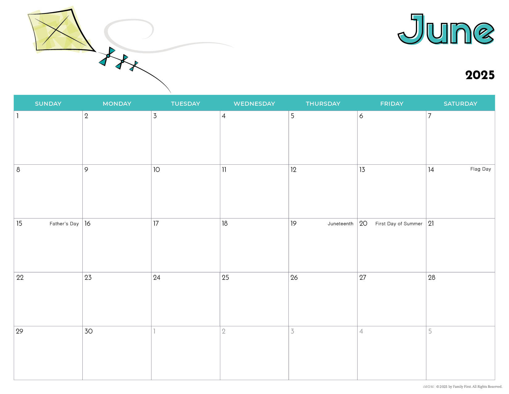 2024-2025 Printable Calendars For Kids - Imom for Free Printable Children&amp;amp;#039;s Calendar 2025