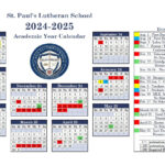 2024  2025 School Calendar   St. Paul'S Lutheran School Throughout Lutheran Calendar 2025 Printable