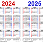 2024 2025 Two Year Calendar   Free Printable Pdf Templates For 2024 And 2025 Calendar With Holidays Printable