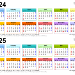 2024 2025 Two Year Calendar   Free Printable Pdf Templates For 2024 And 2025 Calendar With Holidays Printable