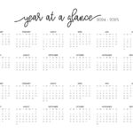 2024 2025 Two Year Calendars   10 Free Printables | Printabulls For 2 Year Calendar 2024 And 2025 Printable