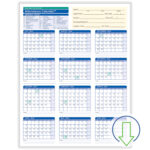 2024 Downloadable Fiscal Year Employee Attendance Calendar | Hrdirect With Free Printable 2025 Employee Attendance Calendar Free Download