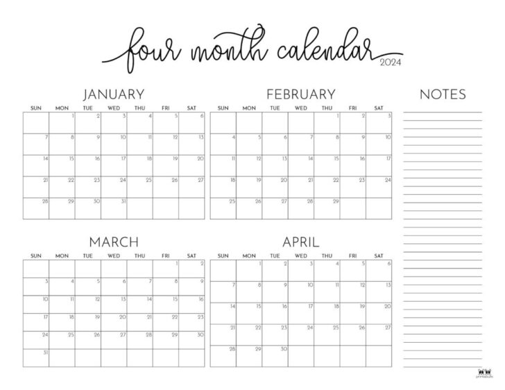 Free Printable Calendar April 2024 to March 2025