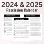 2024 Rescission Calendar Rescission Calendar 2024 Loan Signing Inside 2025 Rescission Calendar Printable