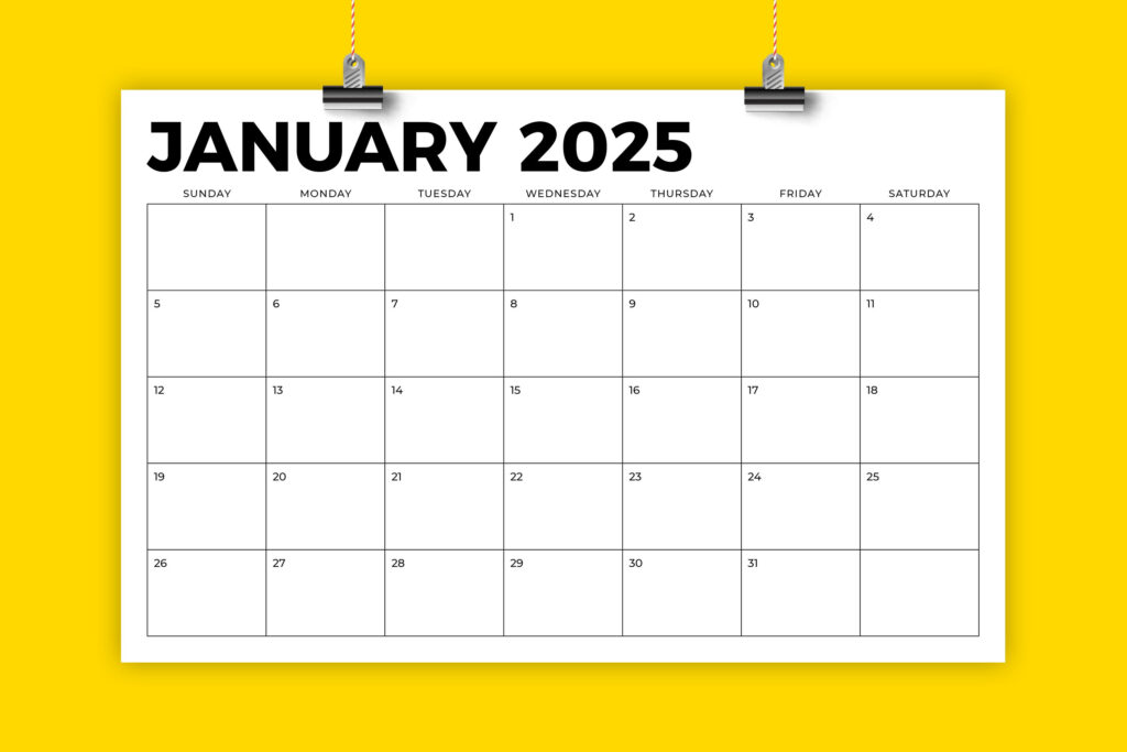 2025 11 X 17 Inch Calendar Template Inside 2025 Calendar Printable 11x17