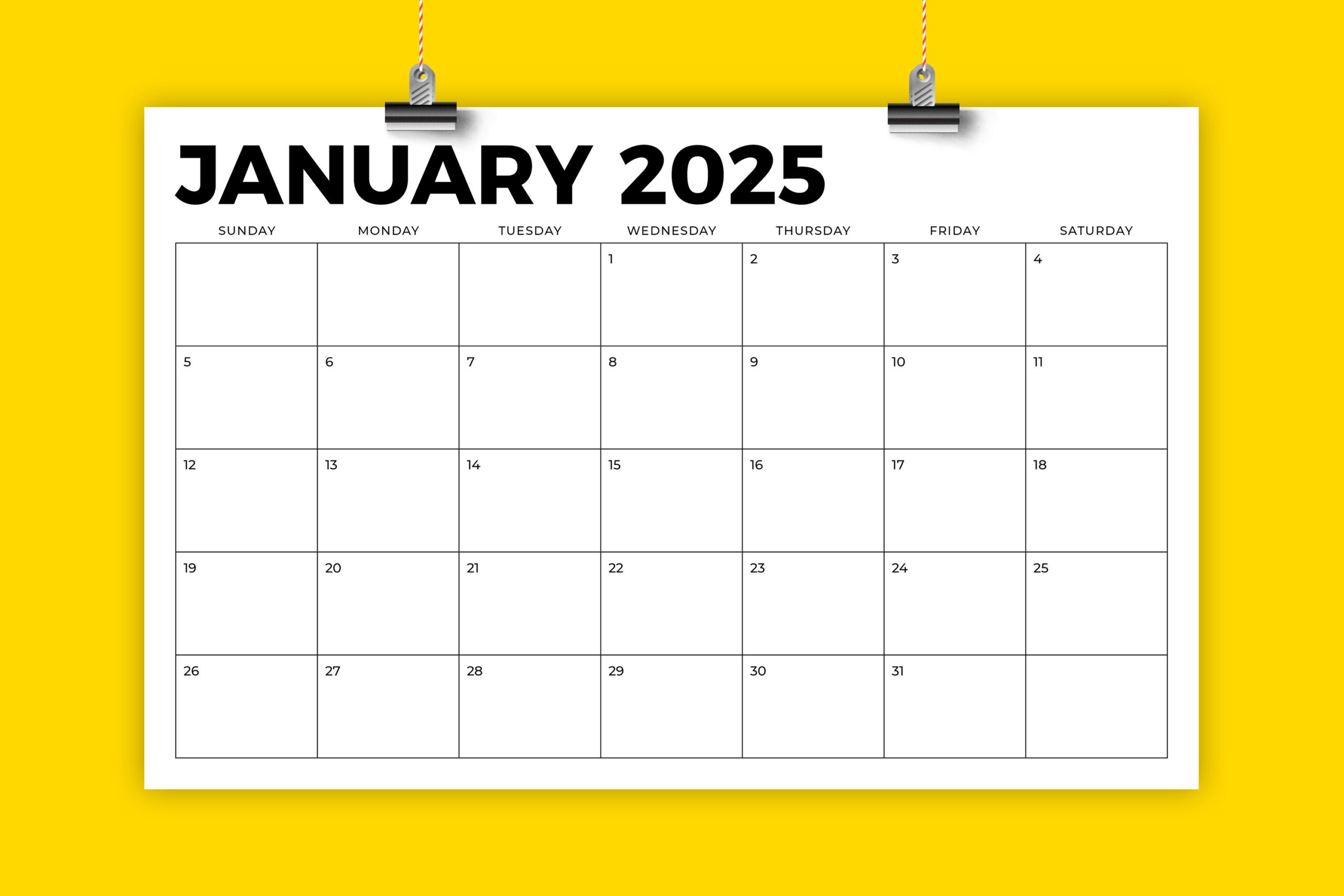 2025 11 X 17 Inch Calendar Template inside 2025 Calendar Printable 11x17