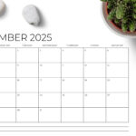 2025 11X17 Calendar Templaterunning With Foxes | Thehungryjpeg Regarding 11x17 2025 Calendar Printable