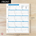 2025 Attendance Calendar Card Stock Paper – Great Employee Work Tracker |  Printed On Durable And Thick 80Lb (216Gsm) Cardstock | 8 ½ X 11 | 25 Sheets For Attendance Calendar 2025 Printable