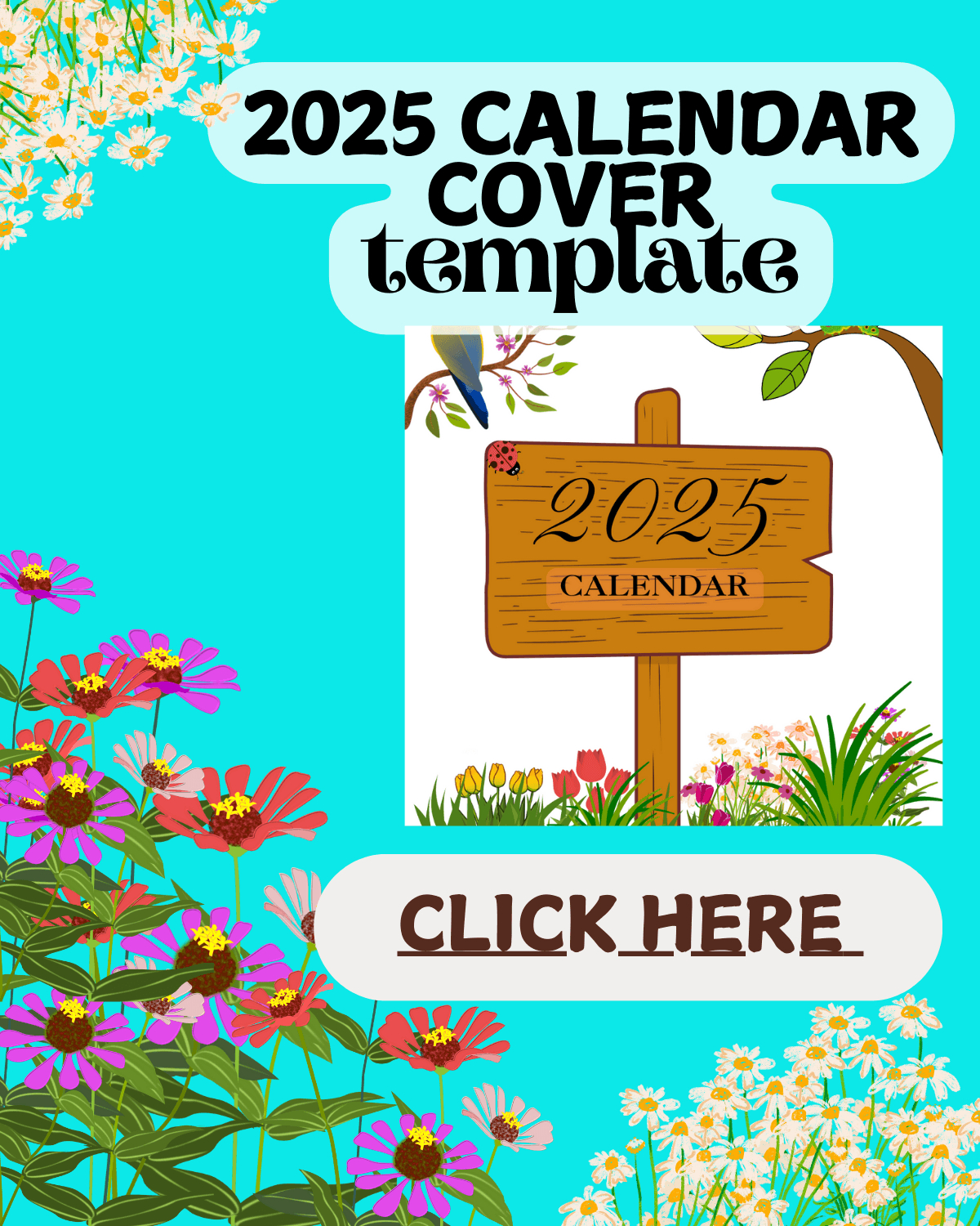 2025 Calendar Cover Template Designsmileowayz_20 - Raket.ph with regard to 2025 Calendar Cover Printable