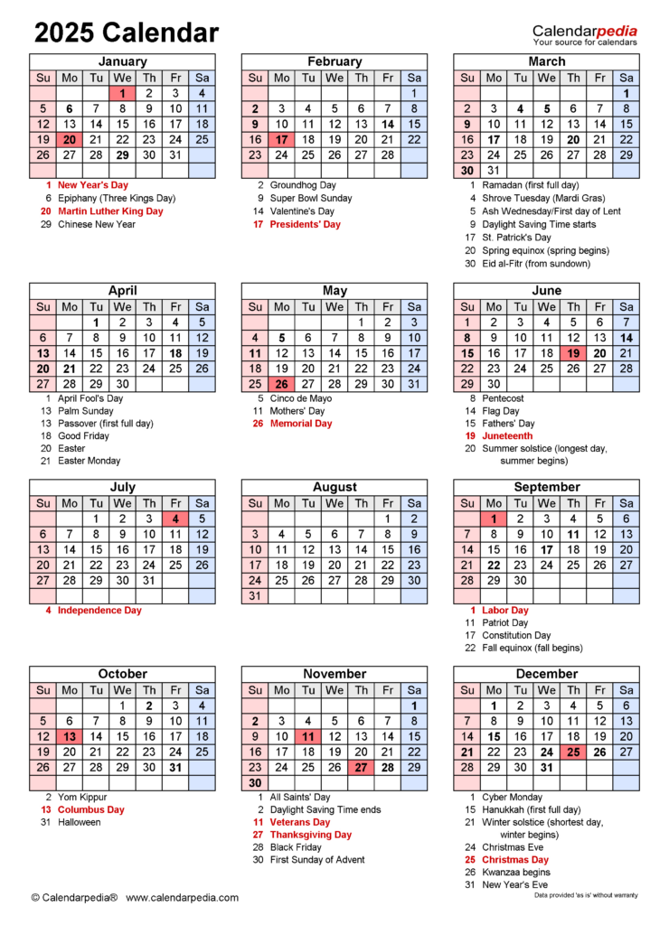 2025 Calendar   Free Printable Excel Templates   Calendarpedia Throughout Lent 2025 Calendar Printable