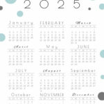 2025 Calendar Printable   18 Cute & Free 2025 Yearly Calendar For Aesthetic Printable Calendar 2025