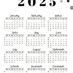 2025 Calendar Printable   18 Cute & Free 2025 Yearly Calendar Throughout 2025 Calendar Starting Monday Printable