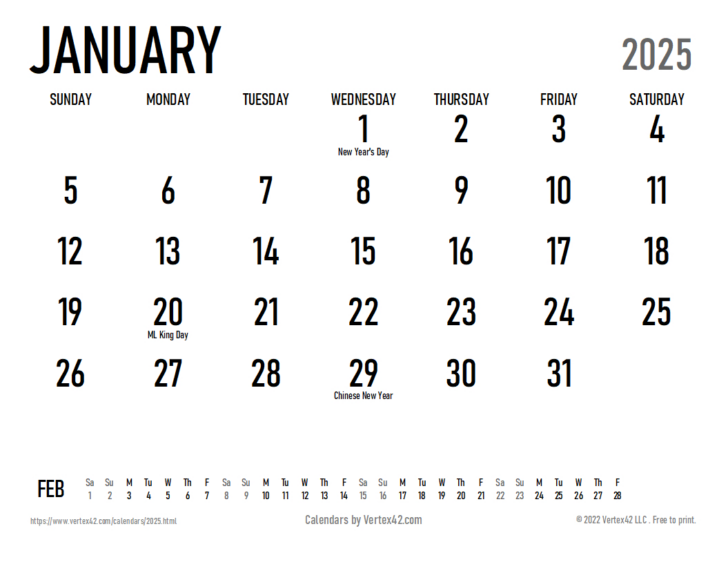 2025 Desk Calendar Printable Free