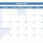 2025 Calendar With Holidays (Us Federal Holidays) Inside 2025 Printable Calendar With Holidays By Month