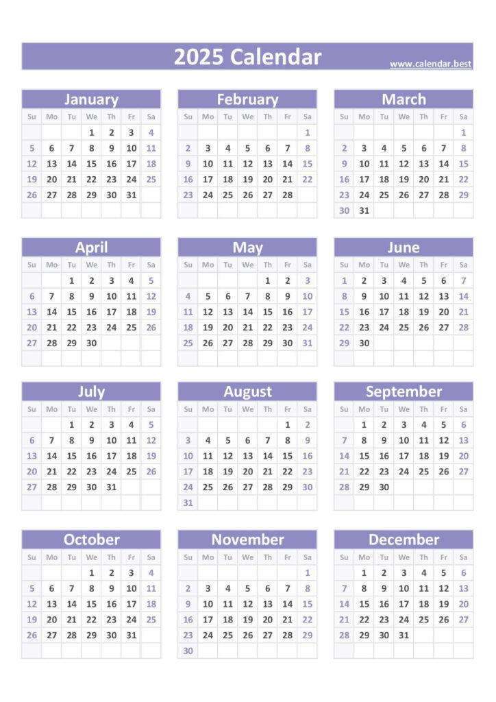 2025 Calendar With Week Numbers For 2025 Calendar Portrait Printable