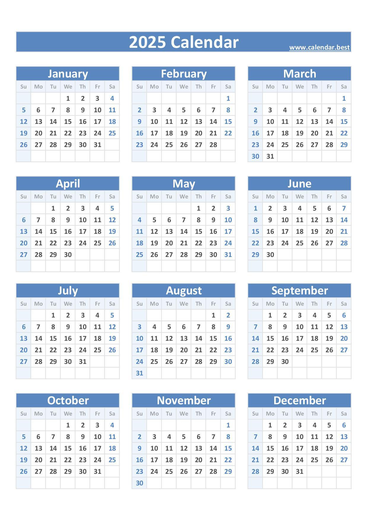 2025 Calendar With Week Numbers regarding 2025 Calendar With Week Numbers Printable Free Download