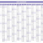 2025 Calendar With Week Numbers Throughout 2025 Calendar List Printable