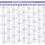 2025 Calendar With Week Numbers (Us And Iso Week Numbers) With Regard To Printable 2025 Timeshare Calendar